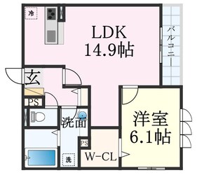 パール　ノアール　相楽園の物件間取画像